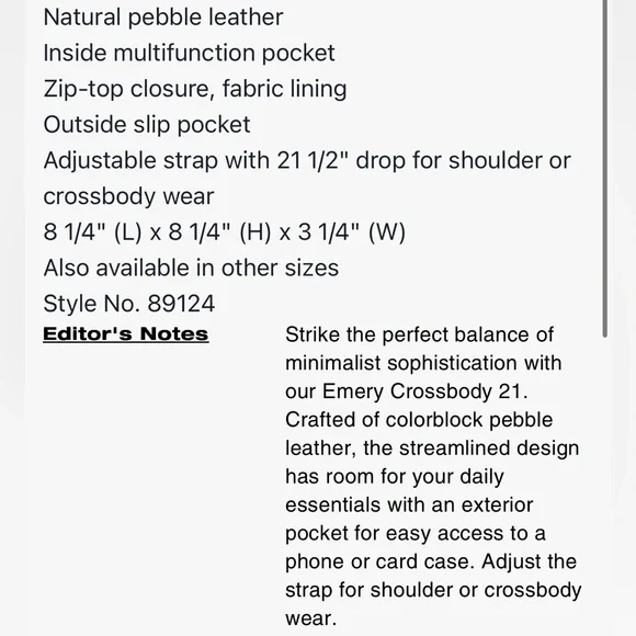 Coach Emory Crossbody 21 in hibiscus - Picture 7 of 7